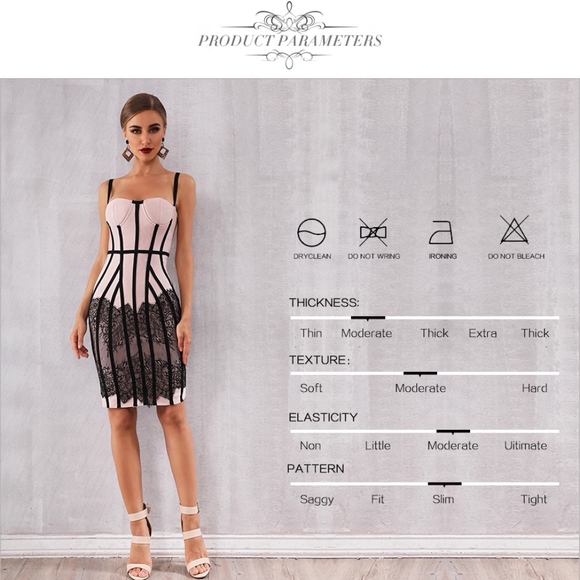 🎥 Bandage Style Lace Detail Nude Dress - Picture 6 of 17